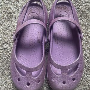 Purple Glitter Kids Shoes